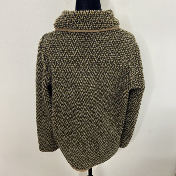 Orvis Fleece Toggle Woman S Jacket Warm Thermal Deep Pile Sherpa - Picture 2 of 5